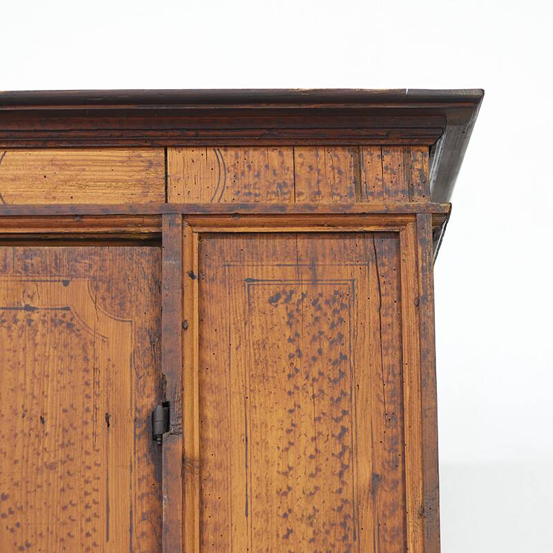 Painted Folk Art Bridal Cupboard