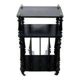 Small music cabinet in blackened pear wood, Napoleon III style – 1900