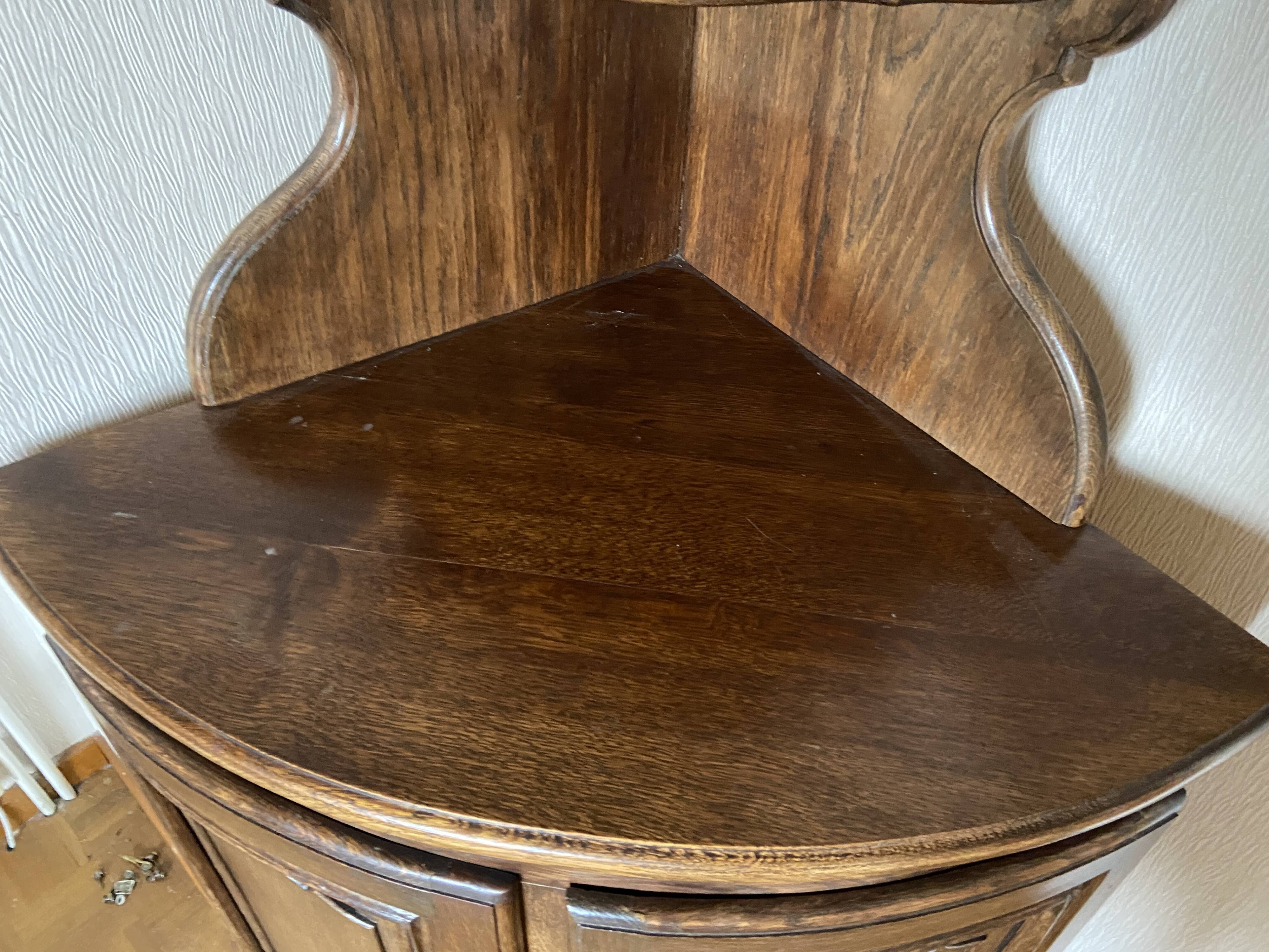 Corner neo louis xv oak corner furniture french vintage mid century alsatian alsace