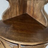 Corner neo louis xv oak corner furniture french vintage mid century alsatian alsace
