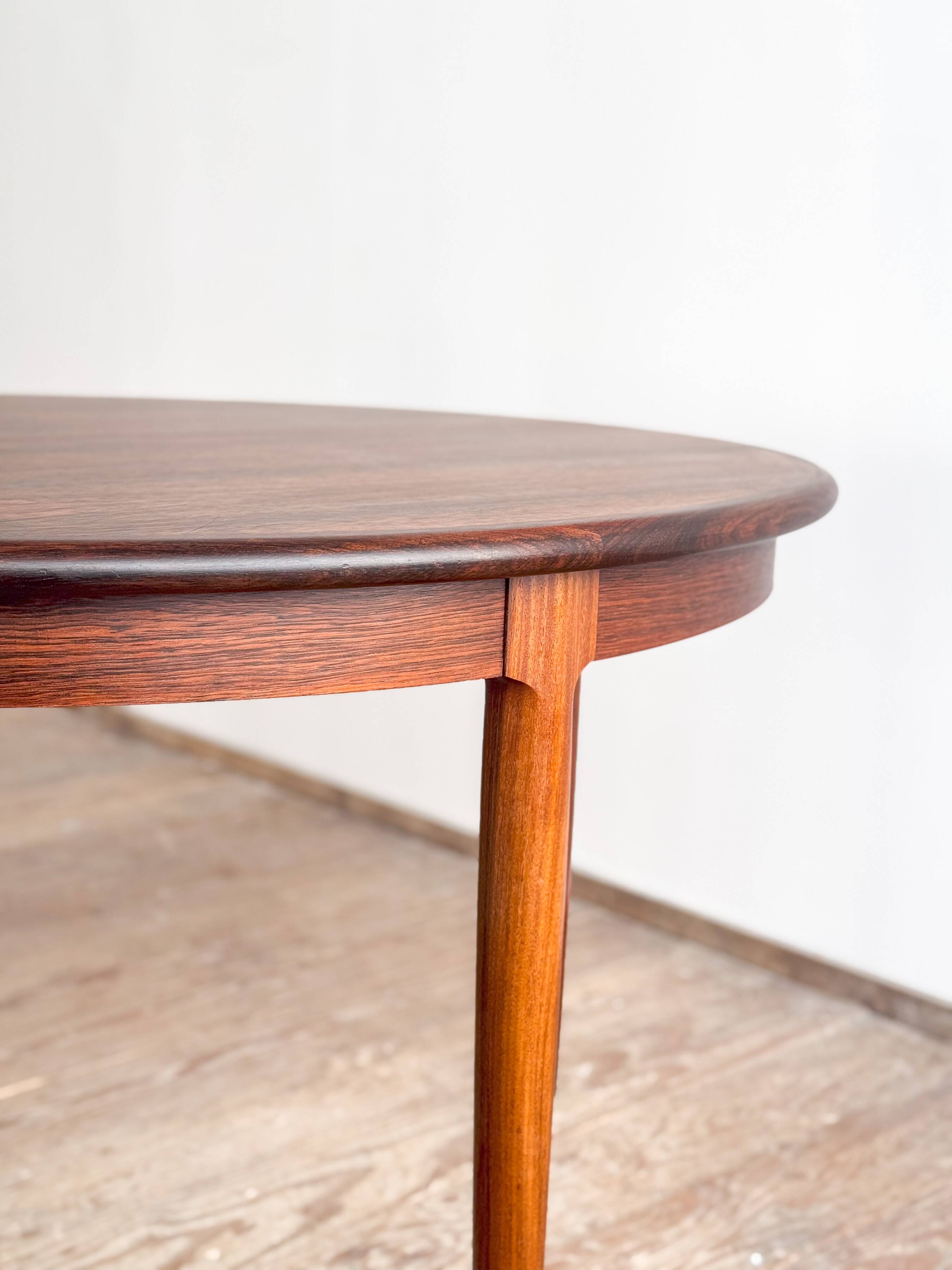 Table à manger danoise Mid-Century Modern en palissandre, Niels O. Møller