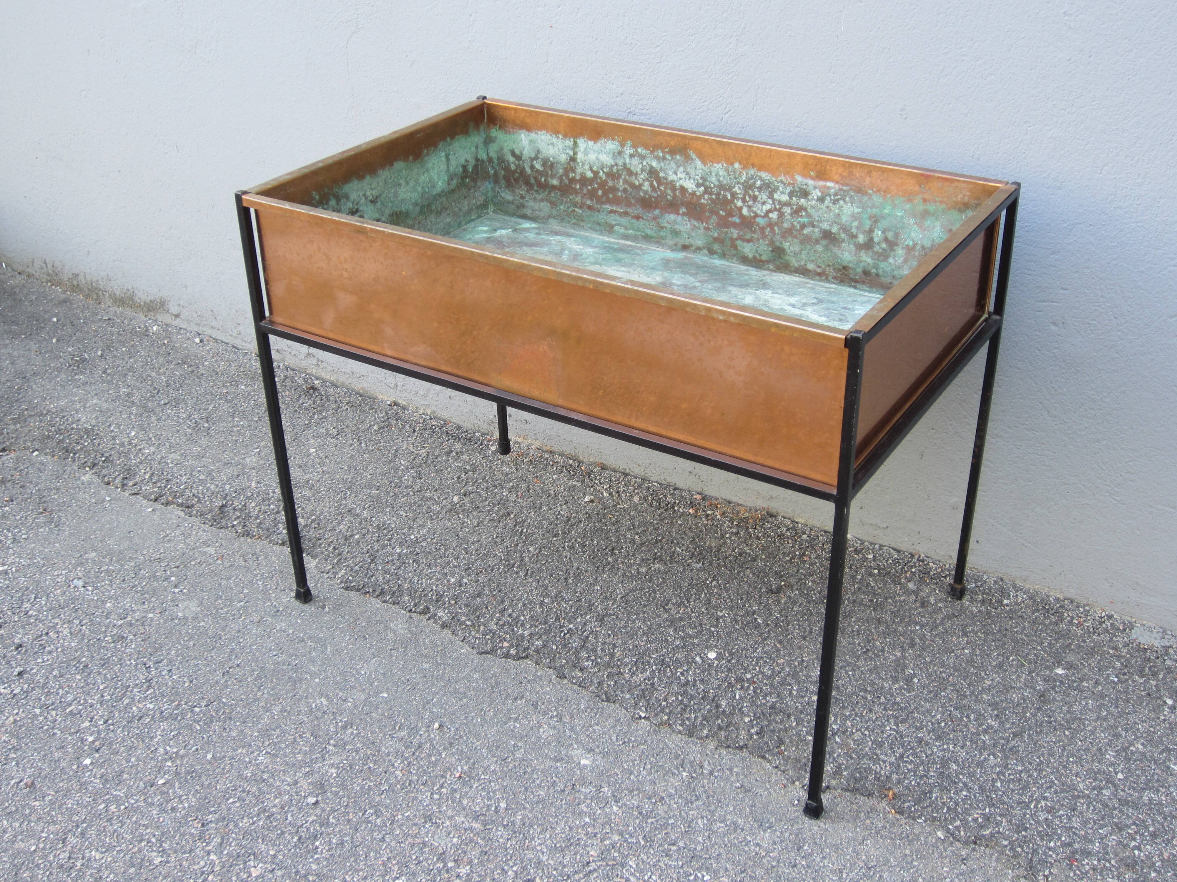 Scandinavian copper planter by Hans-Agne Jakobsson