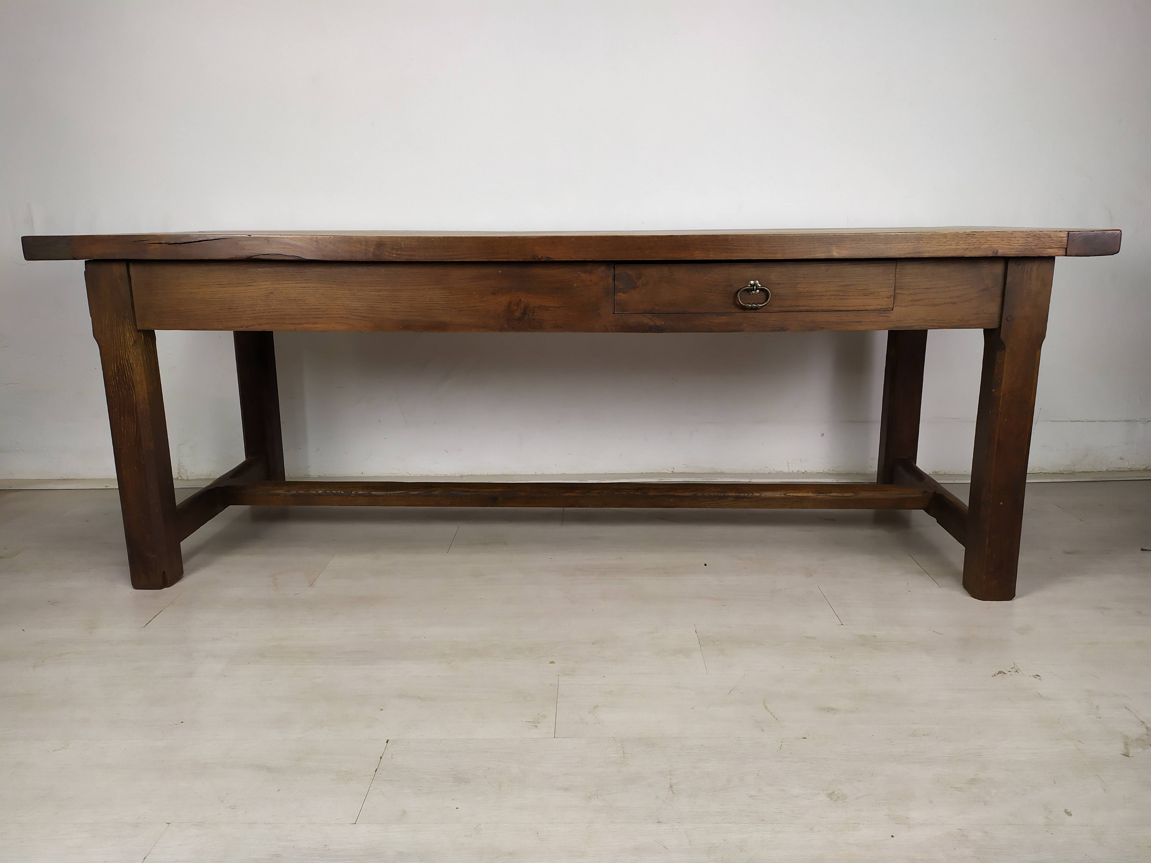 Oak farmhouse table