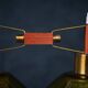 Glass Pendant Lamp by Carl Fagerlund, 1961