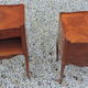 Pair of bedsides in Louis XV style marquetry.