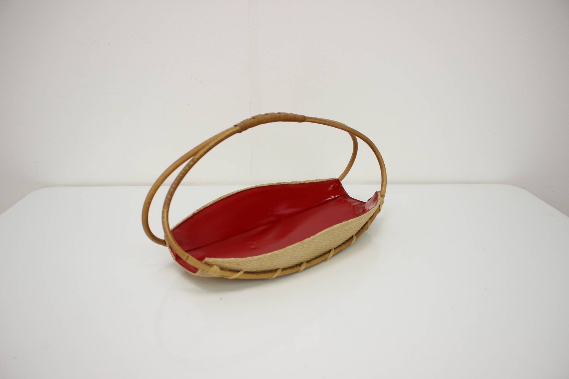 Vintage Decorative Basket, 1950's, Czechoslovakia