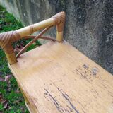 Bamboo and rattan shelf 50-60s