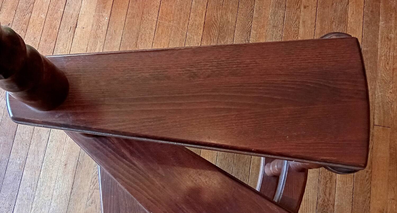 Old library stepladder staircase