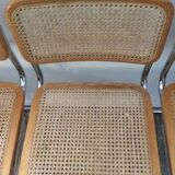 Lot of 4 chairs Marcel Breuer Cesca B32