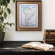 South America, antique map, printed in 1852. Authentic.