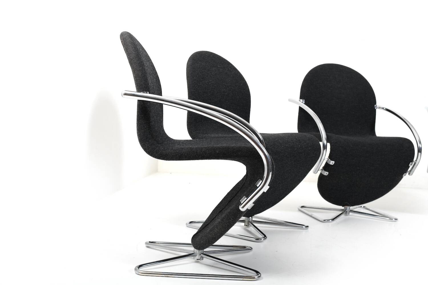 Verner Panton for Fritz Hansen 1973 Series 1-2-3 Butterfly Base