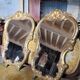 Pair of mirrors style louis xv rocaille in gilded wood carved 1900