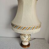 Vintage Moustiers earthenware lamp