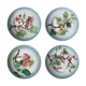 Set of 4 dessert plates in slurry St Amand Hamage