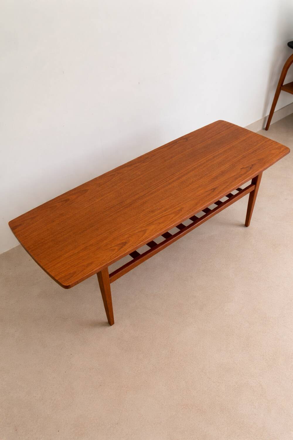 Scandinavian coffee table in teak