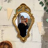 Louis XV style gilded mirror