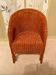 Vintage "Tonneau" Wicker Armchair - 1970s