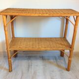 Rattan console / vintage 60s-70s