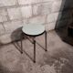 Green formica stool