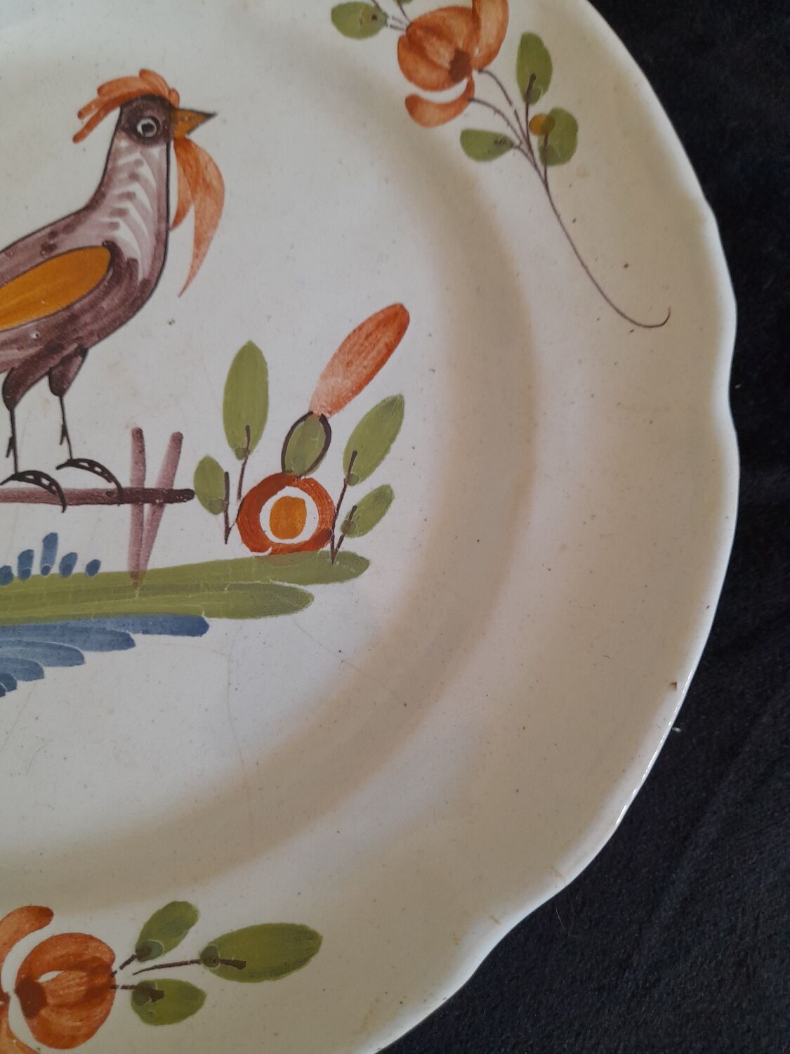 Eastern earthenware plate.