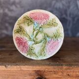 Barbotine plates with peony decoration