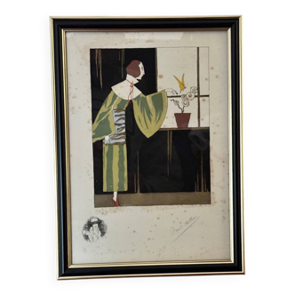 Paul Allier painting The Marvelous Flower