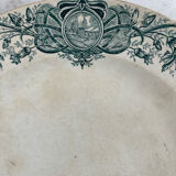 Presentation plate in St Armand Persan ironstone