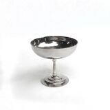 Lot de 8 coupes à glace à pied haut en inox
