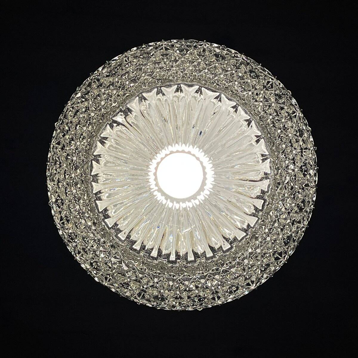 Green suspension light in mid-century style by Targetti Sankey, 1960s.