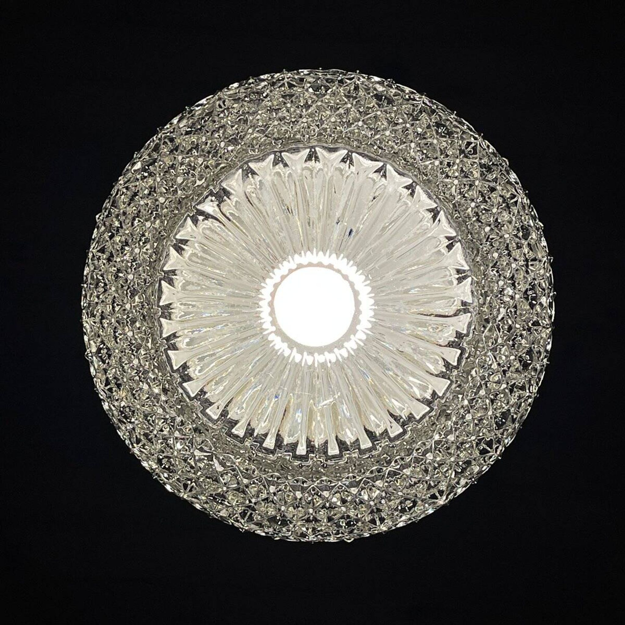 Green suspension light in mid-century style by Targetti Sankey, 1960s.
