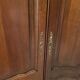 Antique wooden wardrobe in vintage style