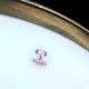Vintage peill & putzler germany round milkglas ceiling lamp goldton