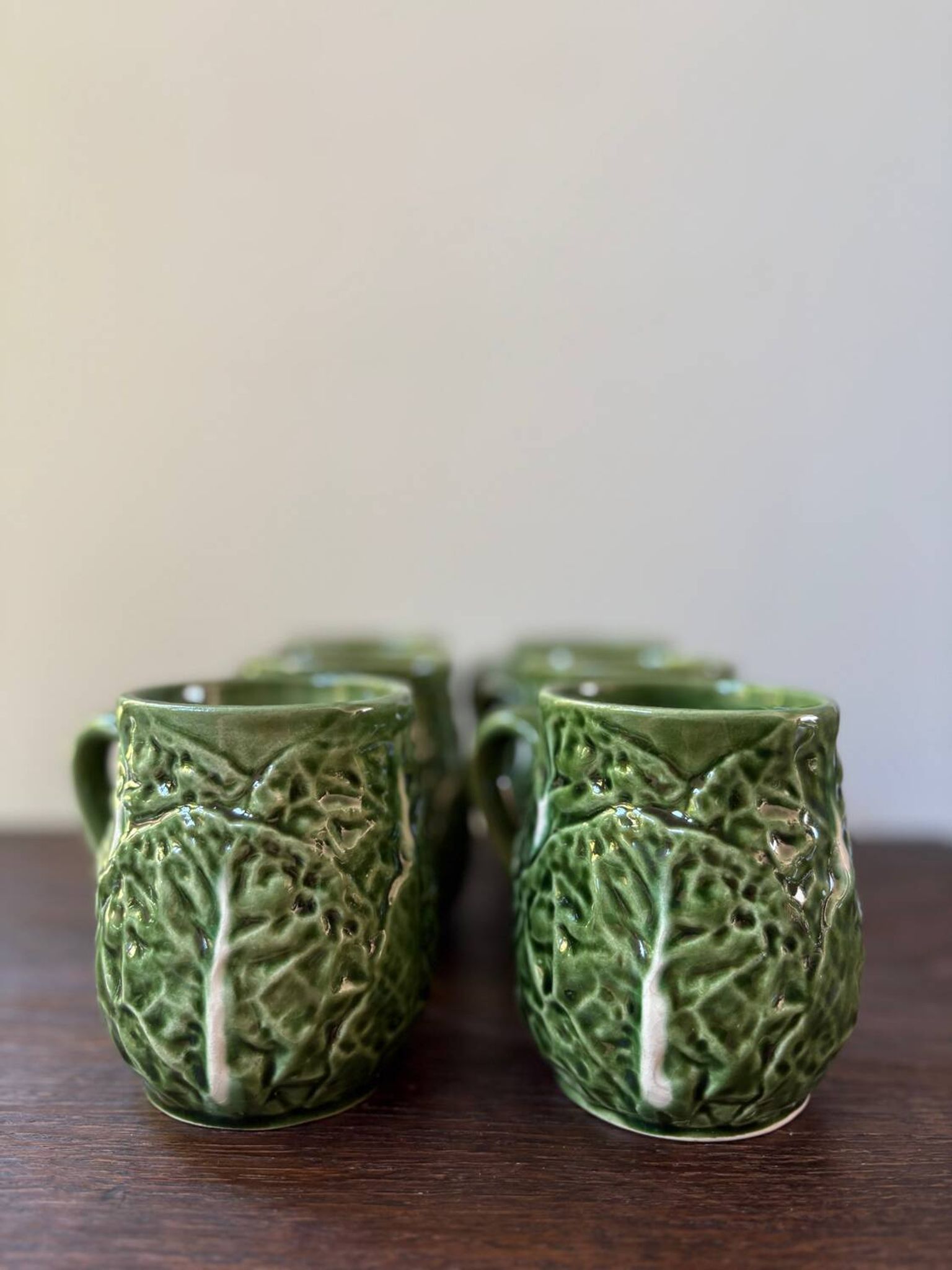 Vintage 50s-60s cabbage-shaped slushie coffee cups