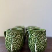 Vintage 50s-60s cabbage-shaped slushie coffee cups