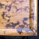 Table ou bureau vintage art deco en bambou