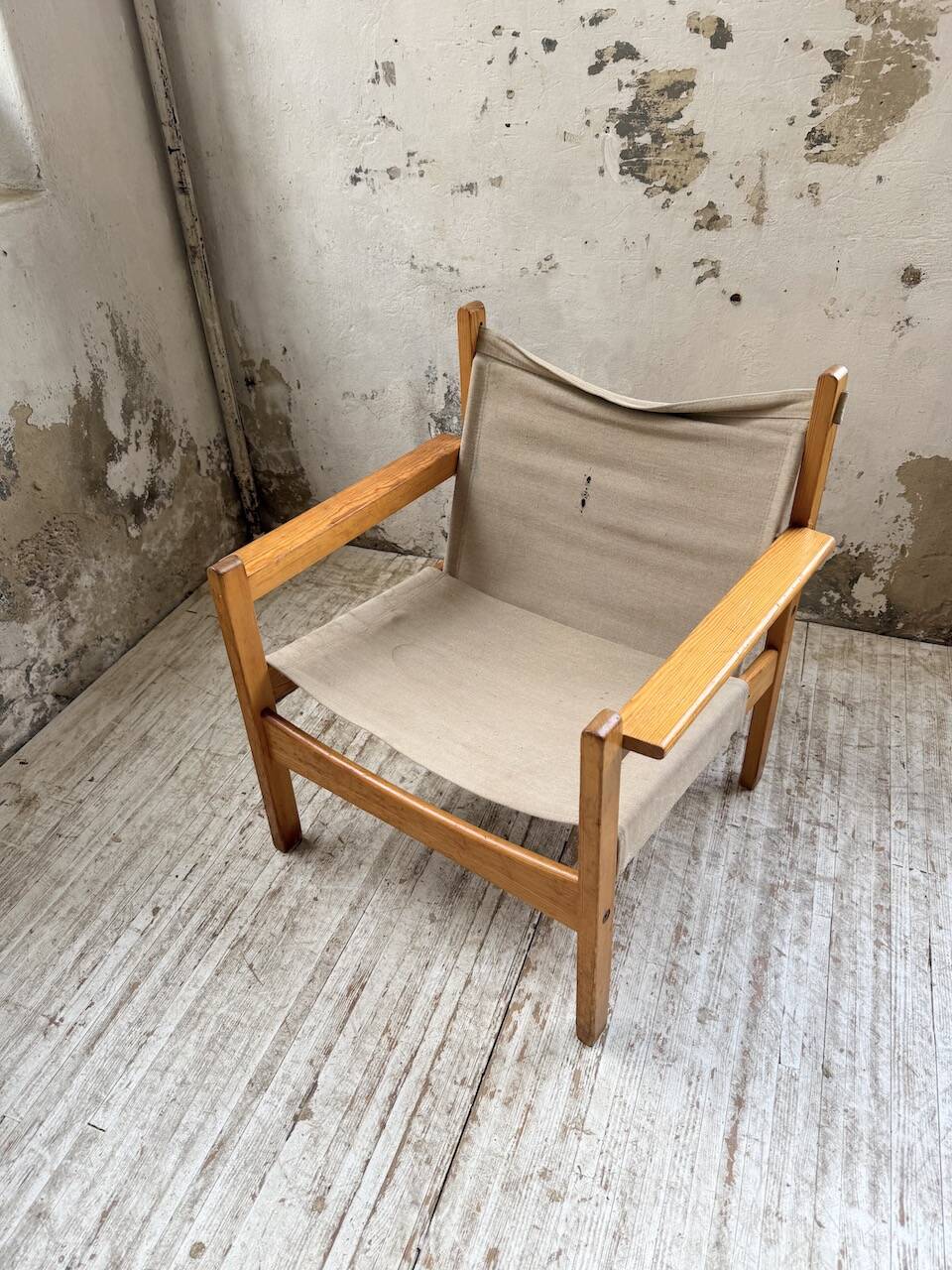 Safari chair in pine by Rold Rastad and Adolf Relling, 1960.