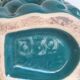 Carafe bottle grape barbotine ALPHO art deco