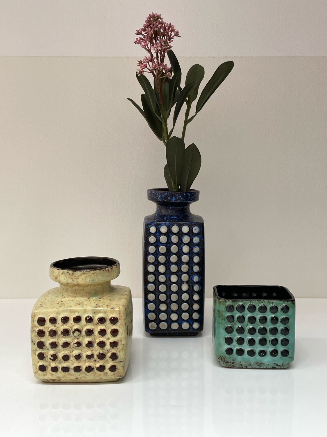 Small brutalist plant pot West Germany 1970s
