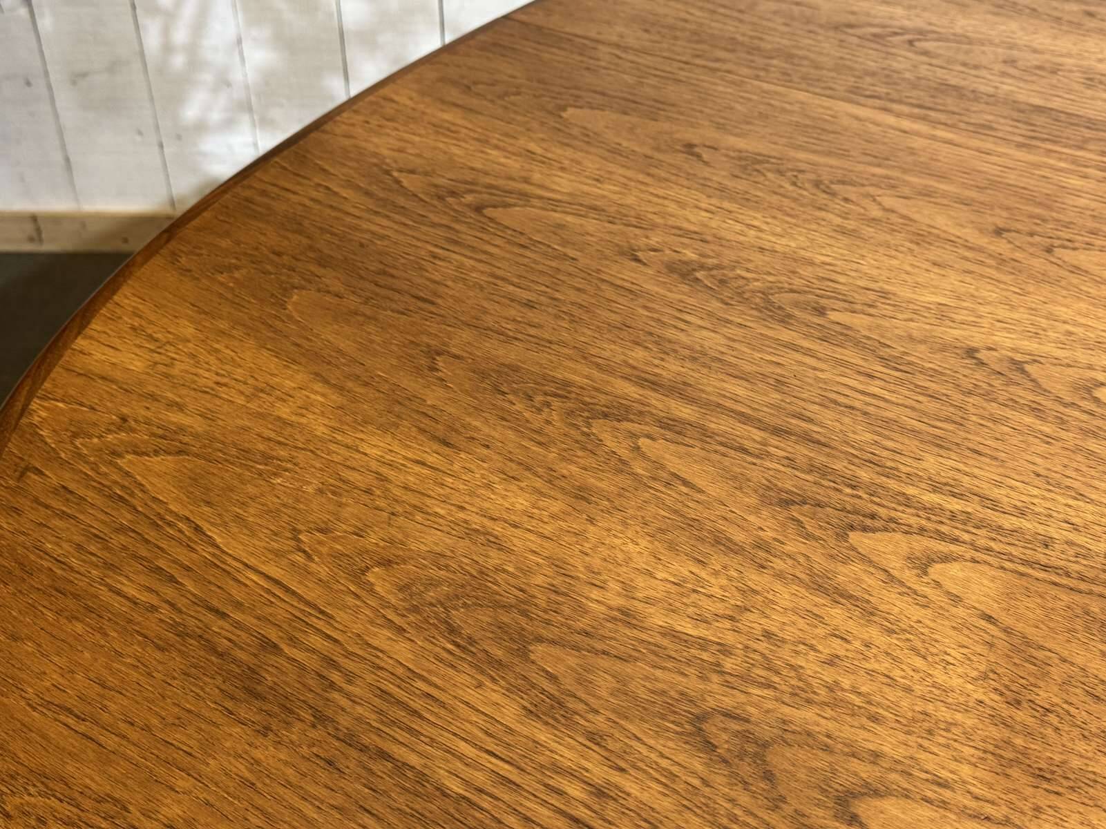 G-Plan oval teak table from the 1970s with a butterfly extension.