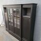Furniture library industrial office four doors oak black patina