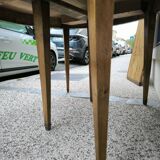 Very beautiful extending table, six spindle legs, Louis 16 period
