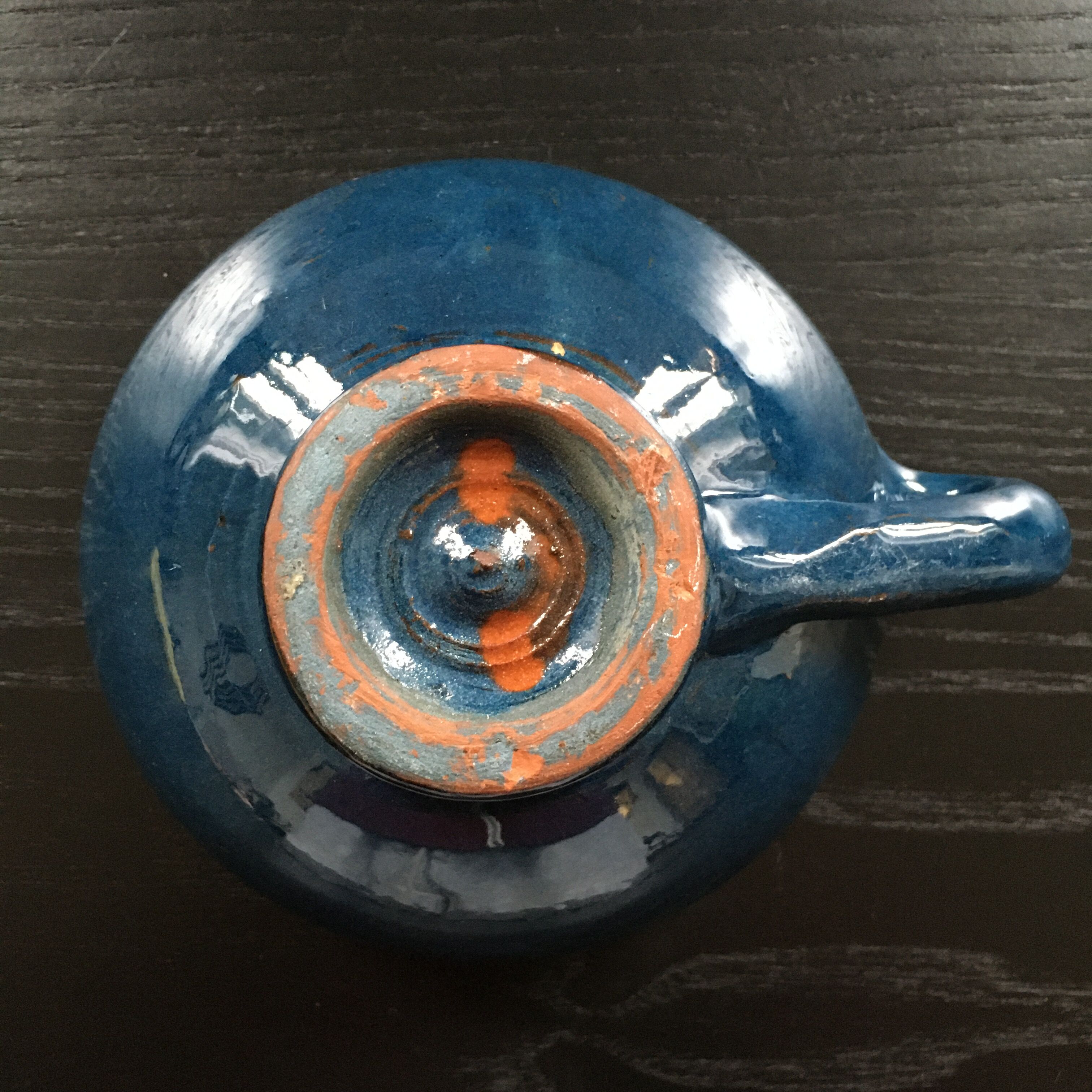 Blue handmade bowl