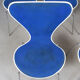 5 chaise bleue « Butterfly » d'Arne Jacobsen, Series 7