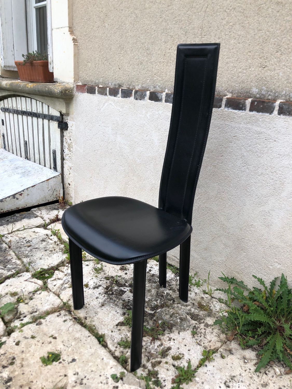 Set of 6 chairs Roche Bobois Cattelan Italia 80s