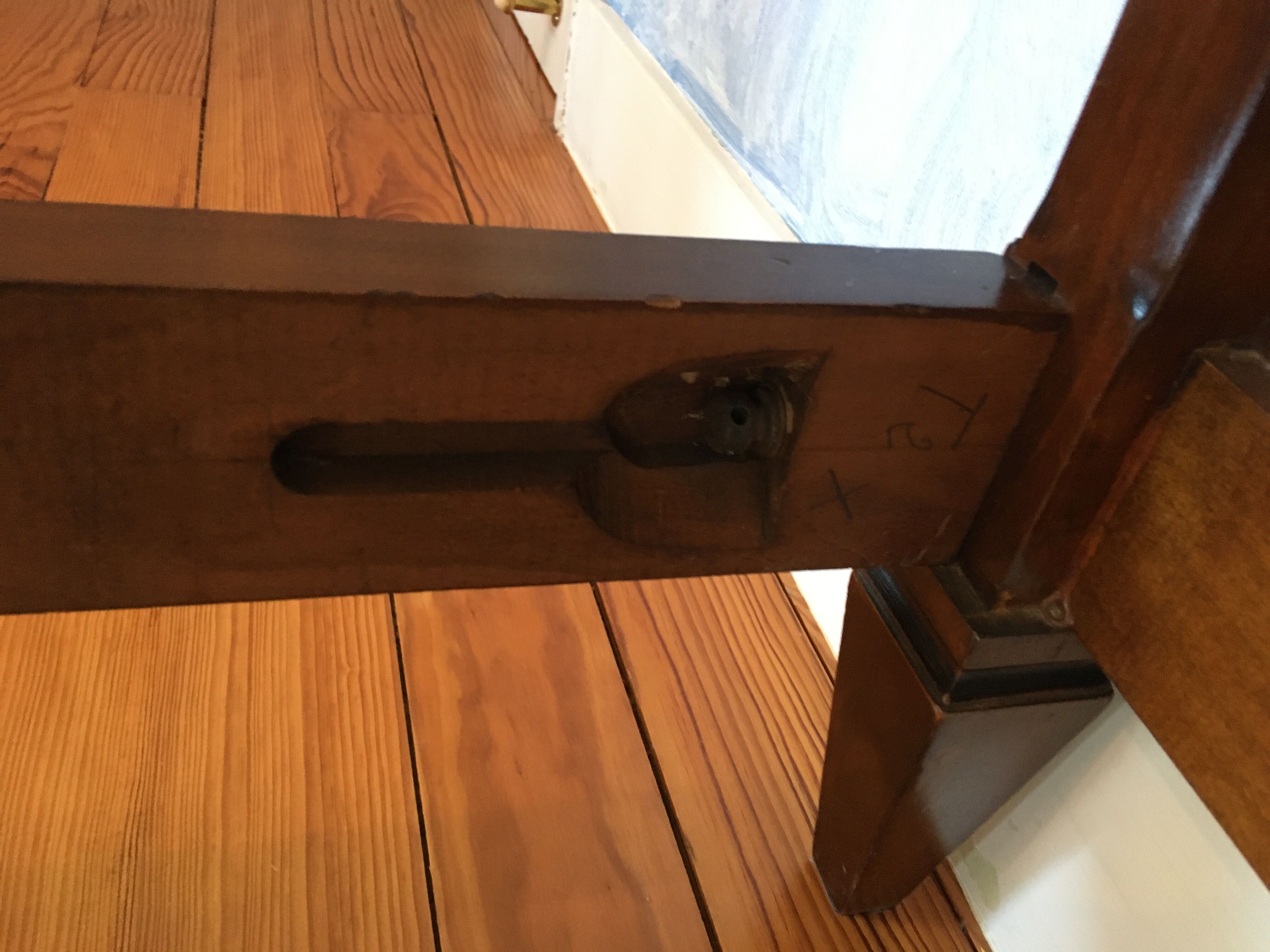 Twin bed with braces 100 x 190
