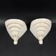 Saxony, pair of porcelain wall consoles, Art Deco period