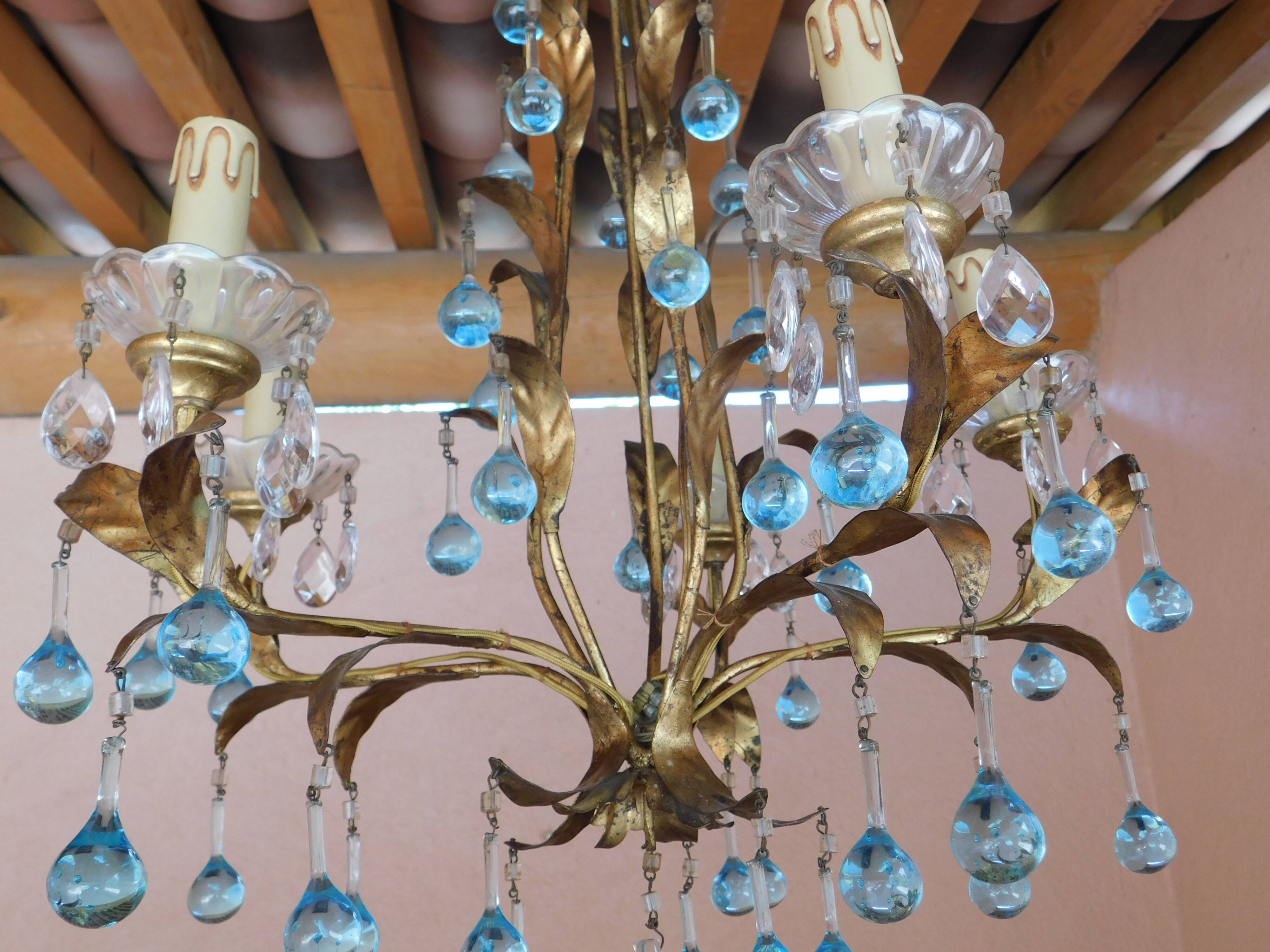 Lustre pampilles Murano
