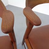 Teak dining chairs in teak by Korup Stolefabrik, Denmark, 1960s, set of 2.