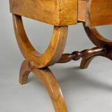 Vintage side table in solid wood with drawer