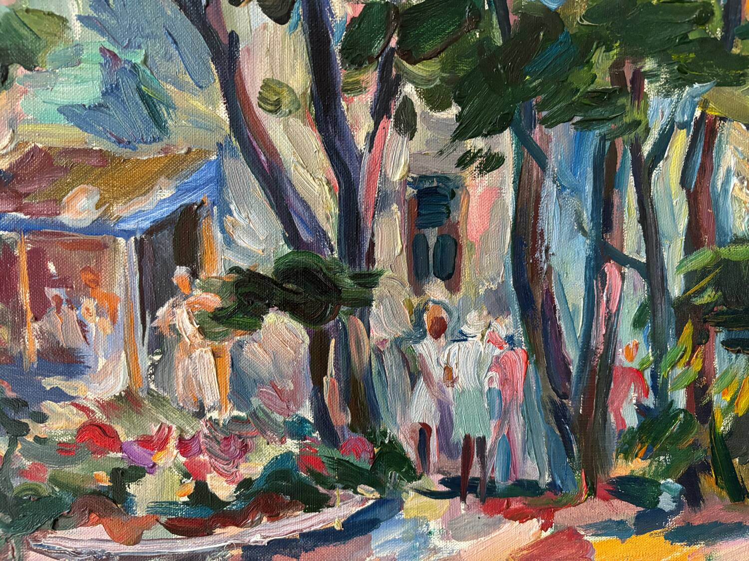 Landscape Russian school signed